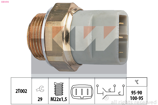 KW Ventilátor kapcsoló 550616_KW